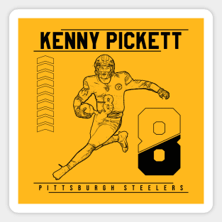 Kenny Pickett || Black retro | Football Magnet